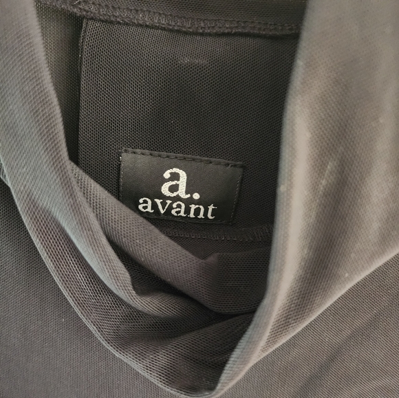 Avant  black sheer mesh dress. - Picture 3 of 3